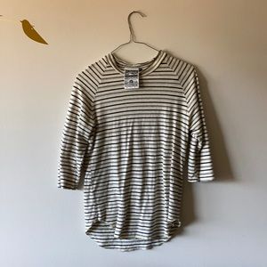 Jungmaven Double Stripe 3/4 Sleeve Hemp Shirt